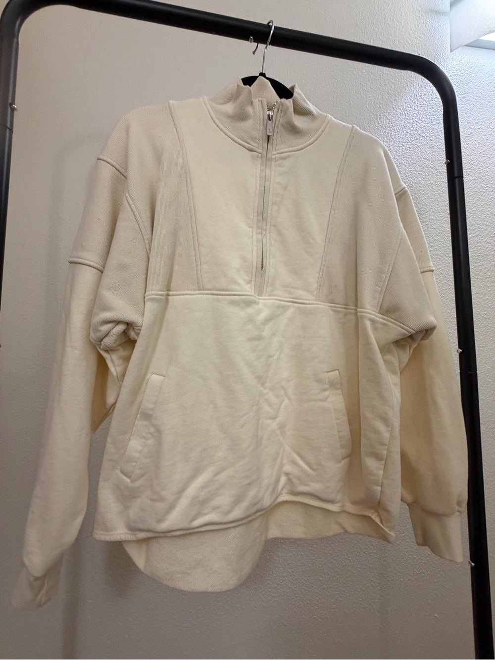 YoungLA Cream Half-Zip Sweatshirt